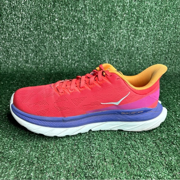Hoka One One Womens Mach 4 Fiesta Red Running Shoes Sneakers Size 8 B - Picture 7 of 12